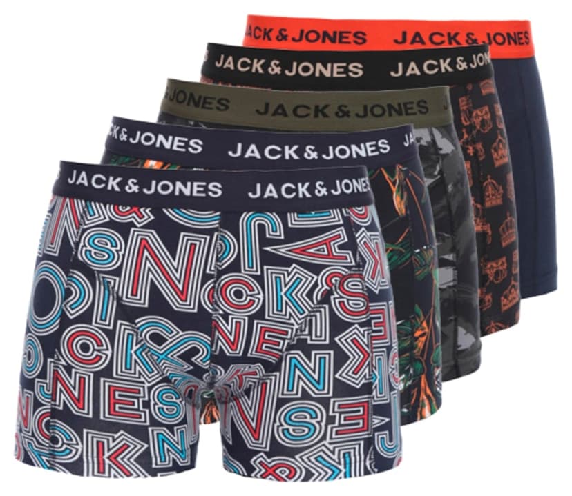 بسته 5 عددی شورت باکسر Jack & Jones طرحهای متنوع مدل simon بسته 5 عددی شورت باکسر Jack & Jones طرحهای متنوع مدل simon