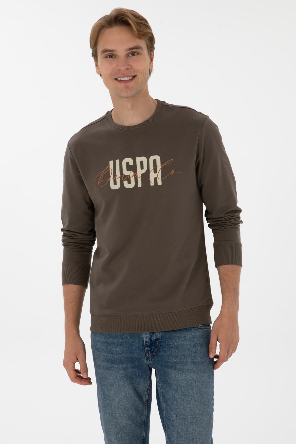 سوئیشرت مردانه U.S. Polo Assn. یقه گرد فیت معمولی ویزون نازک مدل 50315570-VR052 سوئیشرت مردانه U.S. Polo Assn. یقه گرد فیت معمولی ویزون نازک مدل 50315570-VR052