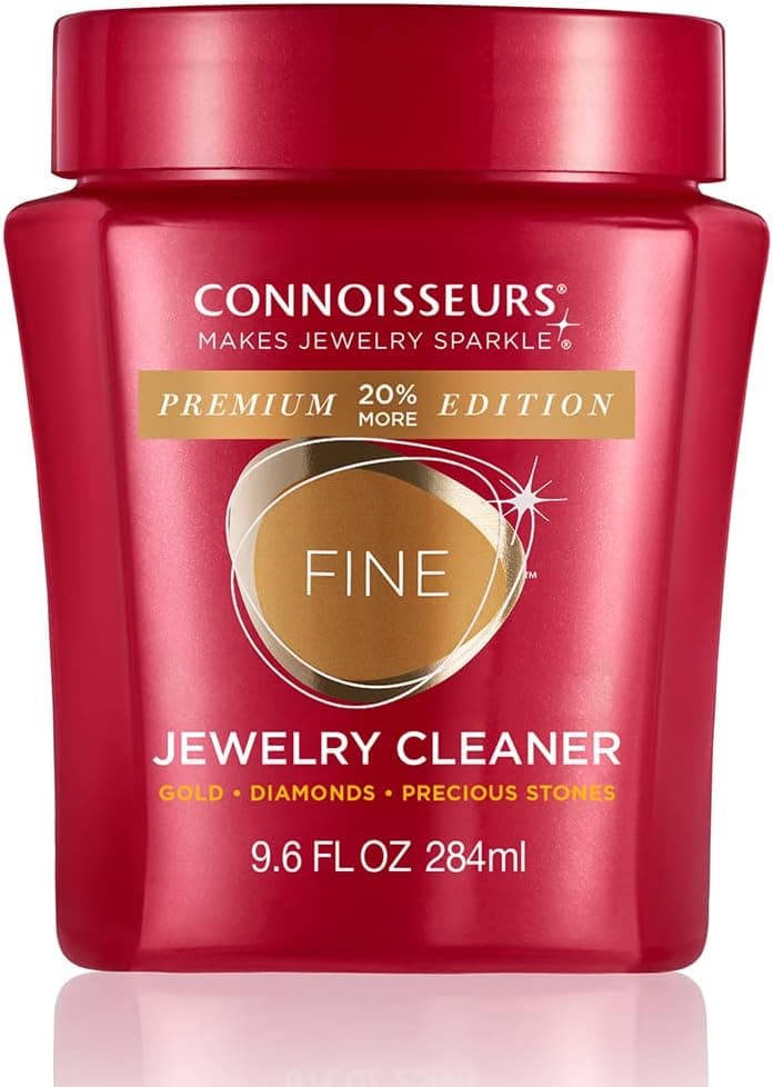 پاککننده جواهرات CONNOISSEURS برای زیورآلات ظریف، نقره یا بدون سنگ قیمتی 9.6 Fl Oz (Pack of 1) پاککننده جواهرات CONNOISSEURS برای زیورآلات ظریف، نقره یا بدون سنگ قیمتی 9.6 Fl Oz (Pack of 1)