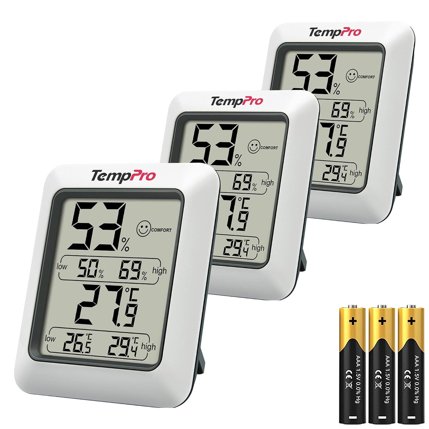 ترموهیگرومتر دیجیتال داخلی ThermoPro دماسنج و رطوبتسنج مدل TP50 ترموهیگرومتر دیجیتال داخلی ThermoPro دماسنج و رطوبتسنج مدل TP50