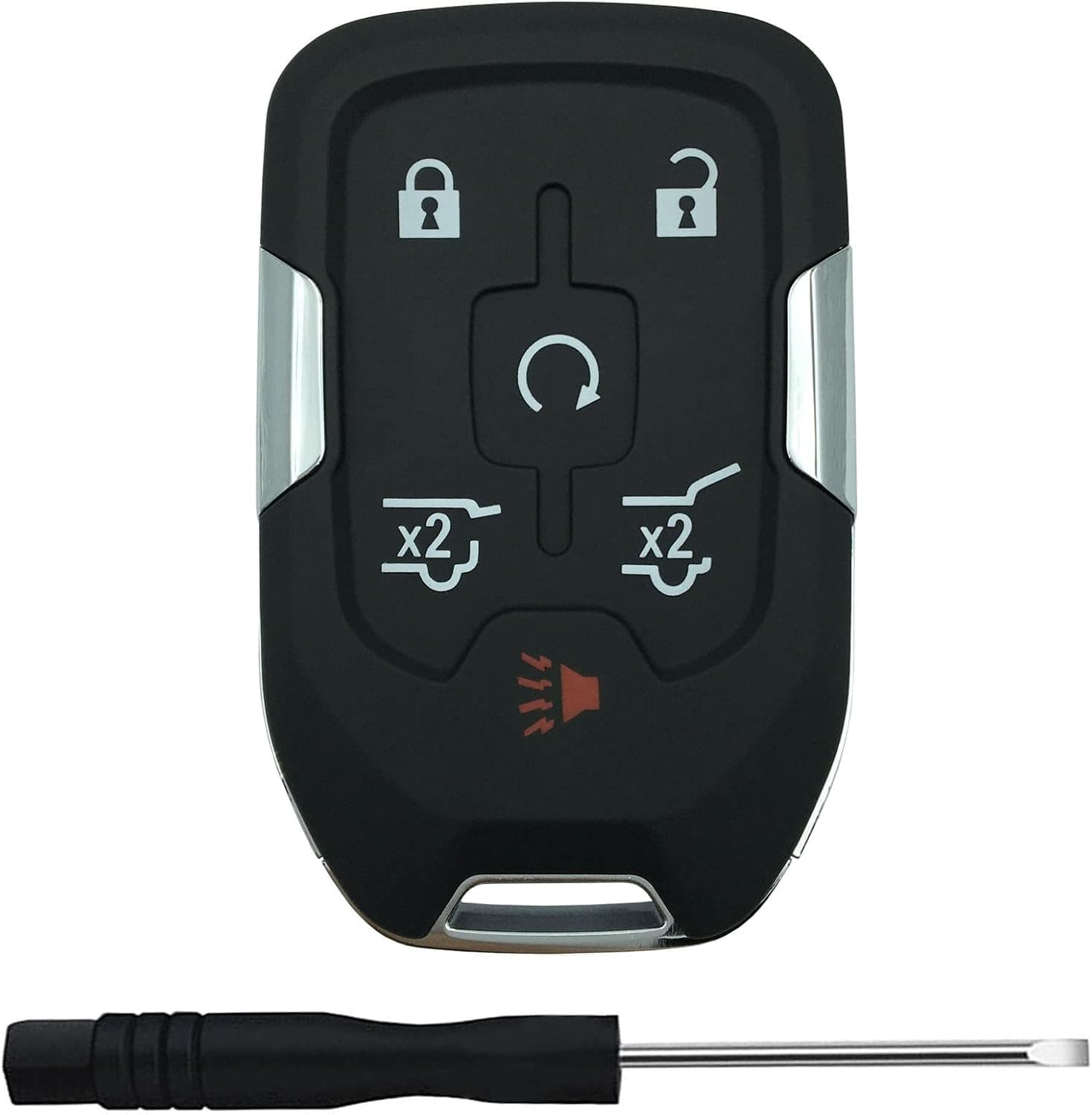 قاب ریموت کلید بدون سوئیچ TALKMOON 5 دکمه C مناسب Chevy Silverado GMC Sierra قاب ریموت کلید بدون سوئیچ TALKMOON 5 دکمه C مناسب Chevy Silverado GMC Sierra