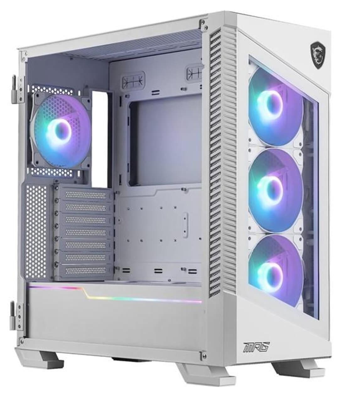 کیس کامپیوتر گیمینگ MSI MID-TOWER فن 4-RGB سفید مدل MPG VELOX 100R کیس کامپیوتر گیمینگ MSI MID-TOWER فن 4-RGB سفید مدل MPG VELOX 100R