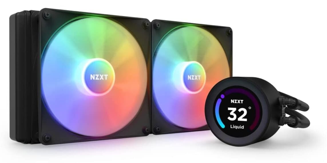 خنککننده مایع Nzxt KRAKEN ELITE با نمایشگر LCD RGB 280MM مدل RL-KR28E-B1 خنککننده مایع Nzxt KRAKEN ELITE با نمایشگر LCD RGB 280MM مدل RL-KR28E-B1