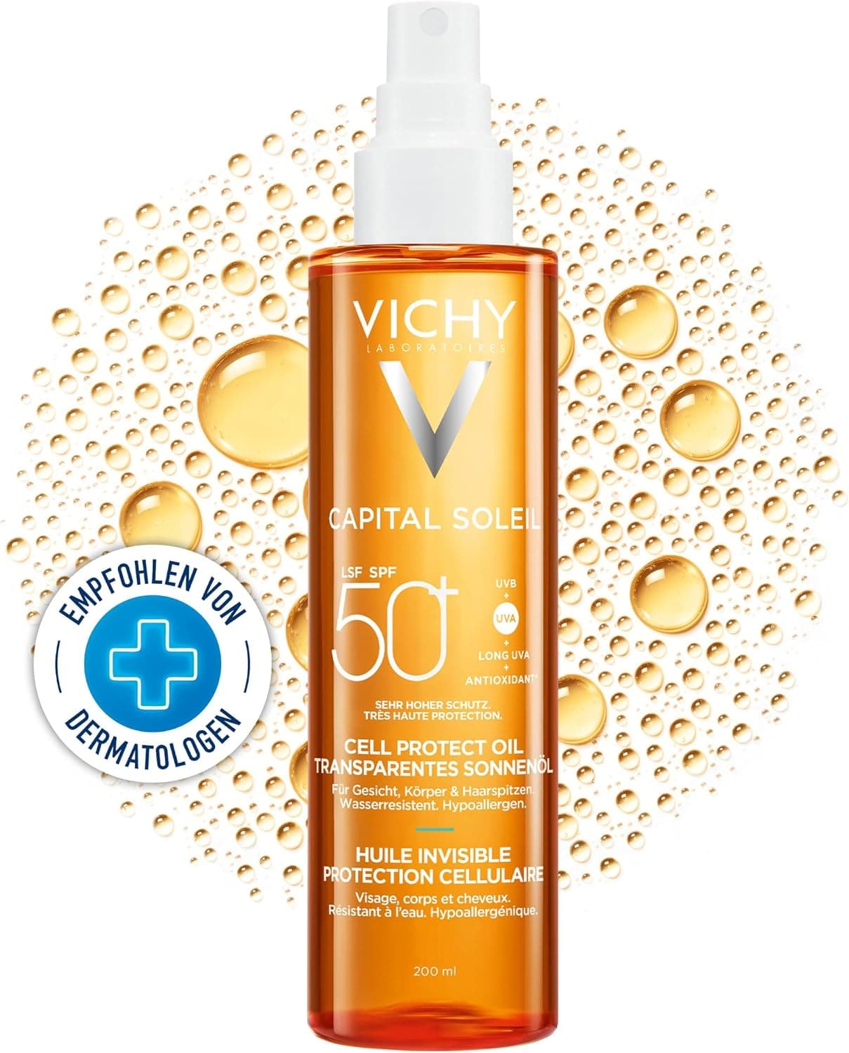 روغن ضدآفتاب VICHY Capital Soleil Cell Protect SPF 50 200 ml روغن ضدآفتاب VICHY Capital Soleil Cell Protect SPF 50 200 ml