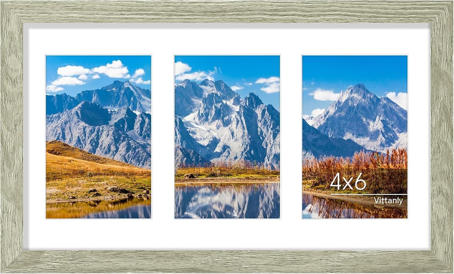 قاب عکس کلاژ Vittanly سایز 8x10 دیواری و رومیزی طبیعی روشن قاب عکس کلاژ Vittanly سایز 8x10 دیواری و رومیزی طبیعی روشن