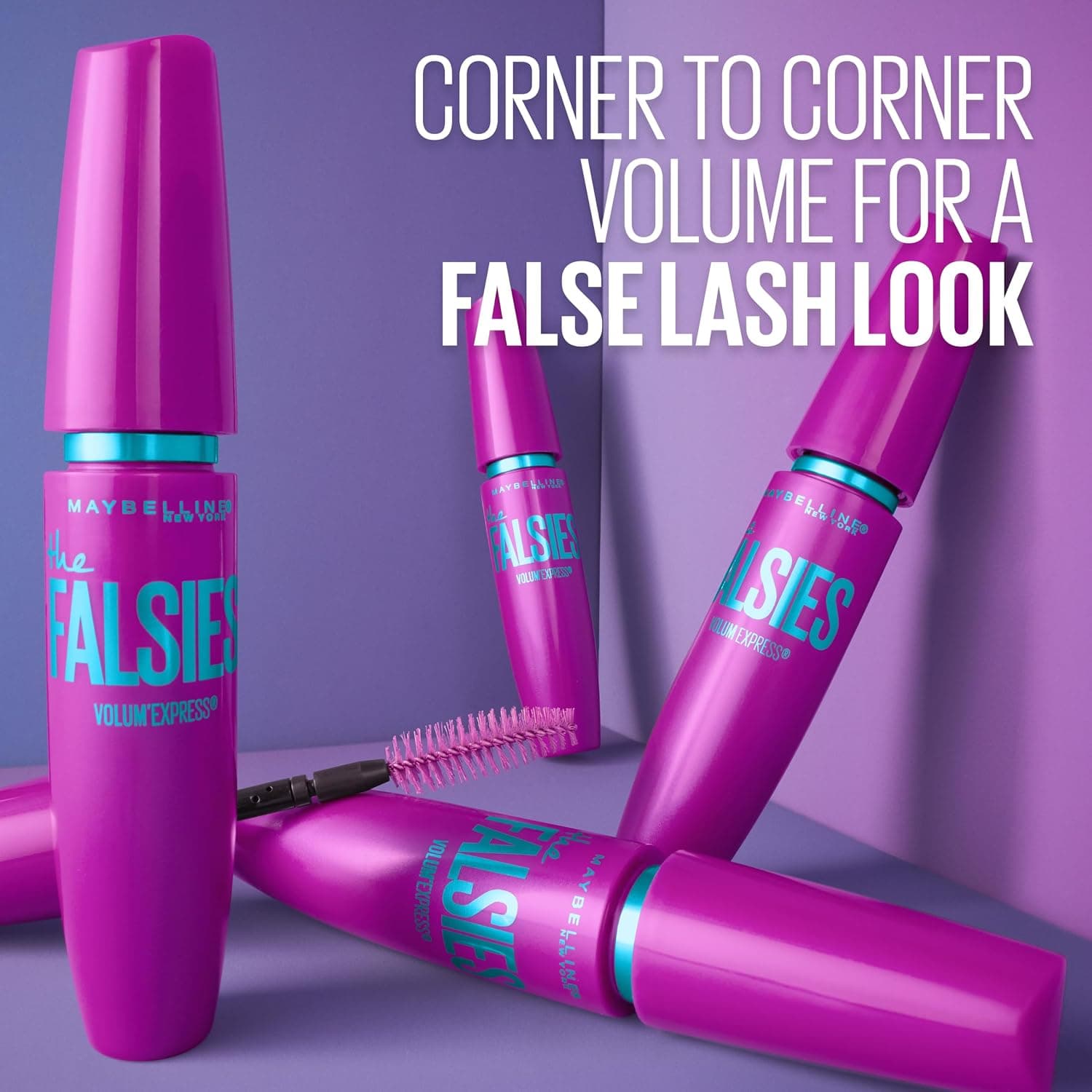 ریمل ضدآب حجمدهنده MAYBELLINE مدل Volume Express The Falsies رنگ مشکی بسیار پررنگ ریمل ضدآب حجمدهنده MAYBELLINE مدل Volume Express The Falsies رنگ مشکی بسیار پررنگ