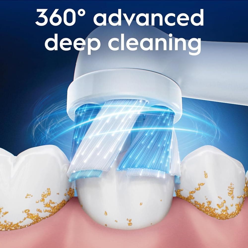 سری یدکی مسواک برقی Procter & Gamble Oral-B iO Series Ultimate Clean سفید 4 عددی با الیاف ضربدری سری یدکی مسواک برقی Procter & Gamble Oral-B iO Series Ultimate Clean سفید 4 عددی با الیاف ضربدری