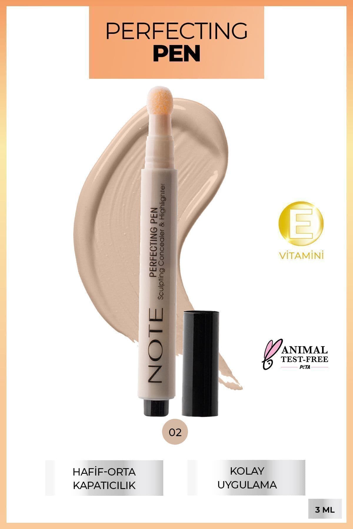 کانسیلر قلمی Note Cosmetics روشنکننده زیر چشم مدل Perfecting Pen رنگ 02 رز گرم کانسیلر قلمی Note Cosmetics روشنکننده زیر چشم مدل Perfecting Pen رنگ 02 رز گرم