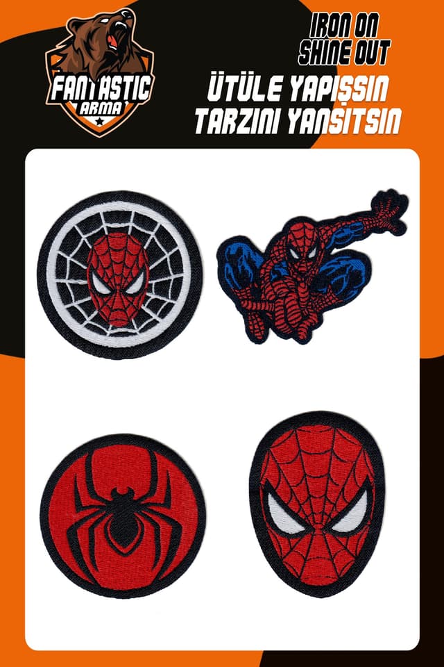 یاما بافتهشده قابل اتو FANTASTIC ARMA طرح عنکبوت Spider Arma ست 4 عددی یاما بافتهشده قابل اتو FANTASTIC ARMA طرح عنکبوت Spider Arma ست 4 عددی