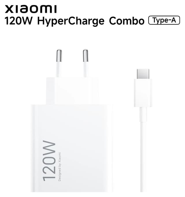 شارژر سریع Xiaomi 120W HyperCharge Type-A EU همراه با آداپتور و کابل مدل MDY-14-EE شارژر سریع Xiaomi 120W HyperCharge Type-A EU همراه با آداپتور و کابل مدل MDY-14-EE