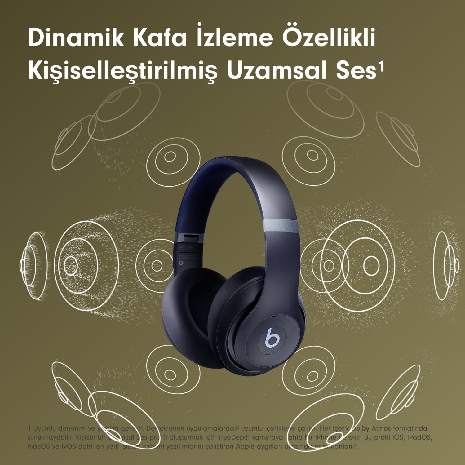 هدفون بیسیم Beats Studio Pro با حذف نویز به رنگ سرمهای هدفون بیسیم Beats Studio Pro با حذف نویز به رنگ سرمهای