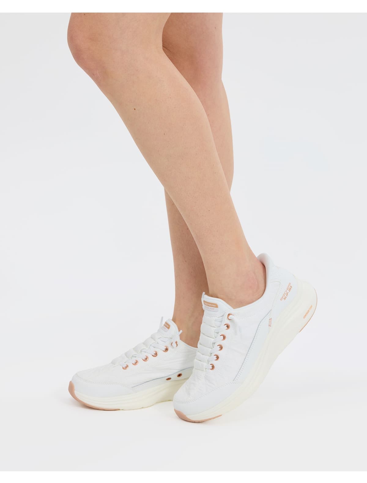 کفش ورزشی زنانه Skechers CONTOUR FOAM سفید صورتی طلایی مدل 150413 WTRG کفش ورزشی زنانه Skechers CONTOUR FOAM سفید صورتی طلایی مدل 150413 WTRG