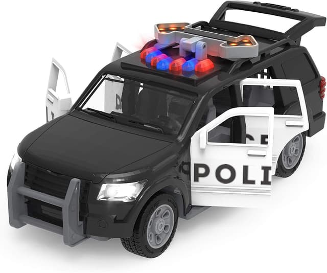 ماشین اسباببازی کودک DRIVEN by Battat پلیس با چراغ و صدا مناسب 3 سال به بالا مدل Micro Police SUV ماشین اسباببازی کودک DRIVEN by Battat پلیس با چراغ و صدا مناسب 3 سال به بالا مدل Micro Police SUV