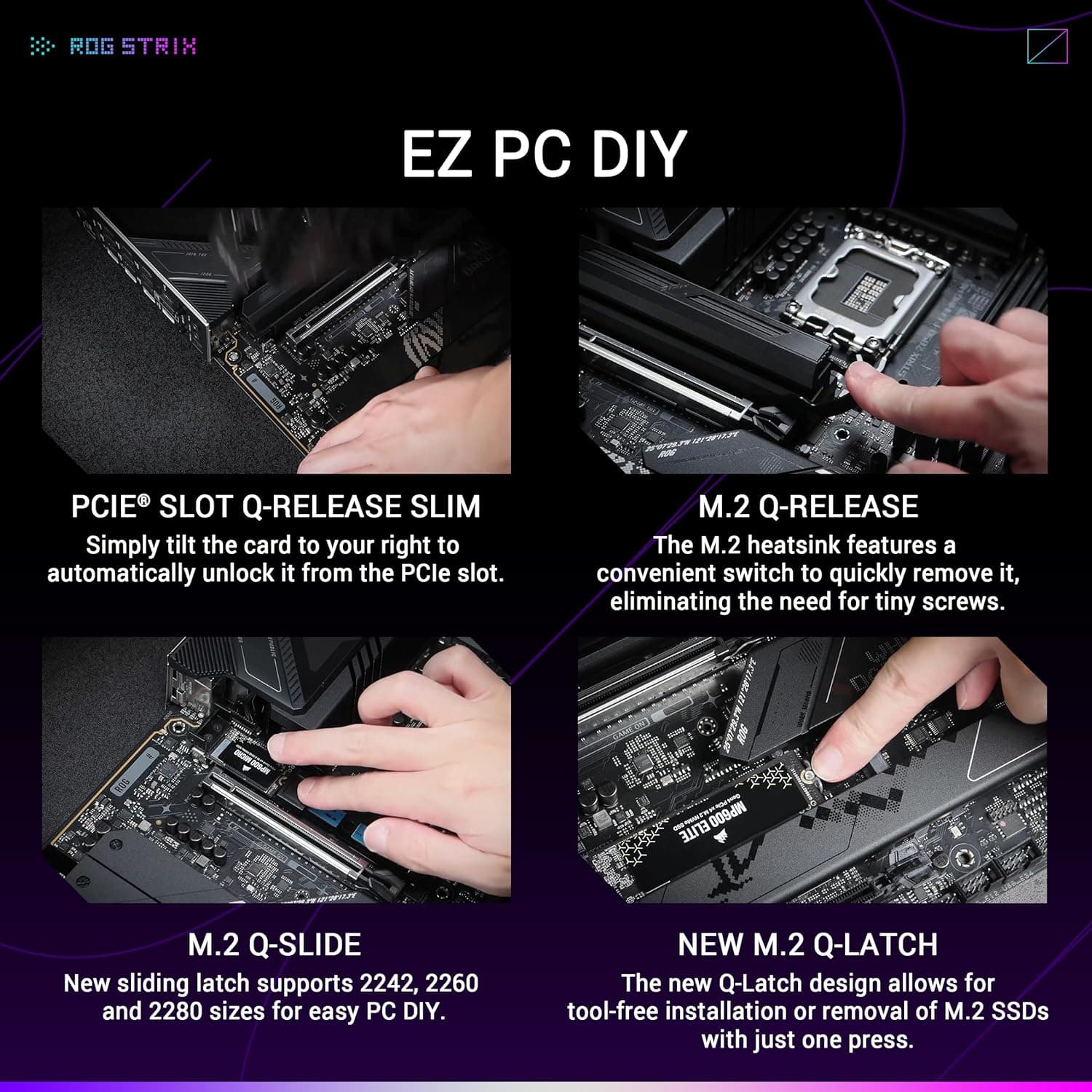 مادربرد ASUS مدل ROG STRIX Z890-F GAMING WIFI سوکت LGA 1851 مشکی مادربرد ASUS مدل ROG STRIX Z890-F GAMING WIFI سوکت LGA 1851 مشکی