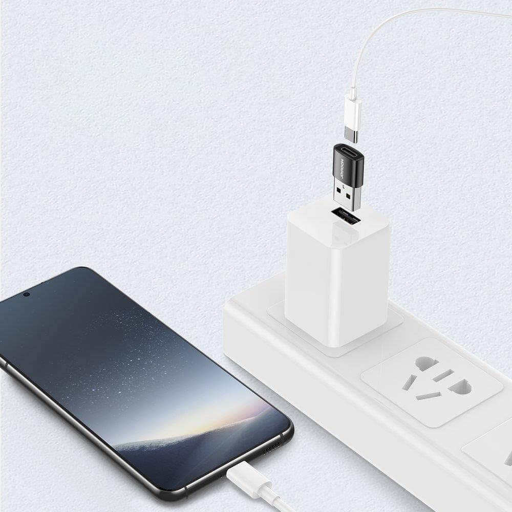 مبدل JOYROOM USB به Type-C مشکی مدل S-H152 مبدل JOYROOM USB به Type-C مشکی مدل S-H152