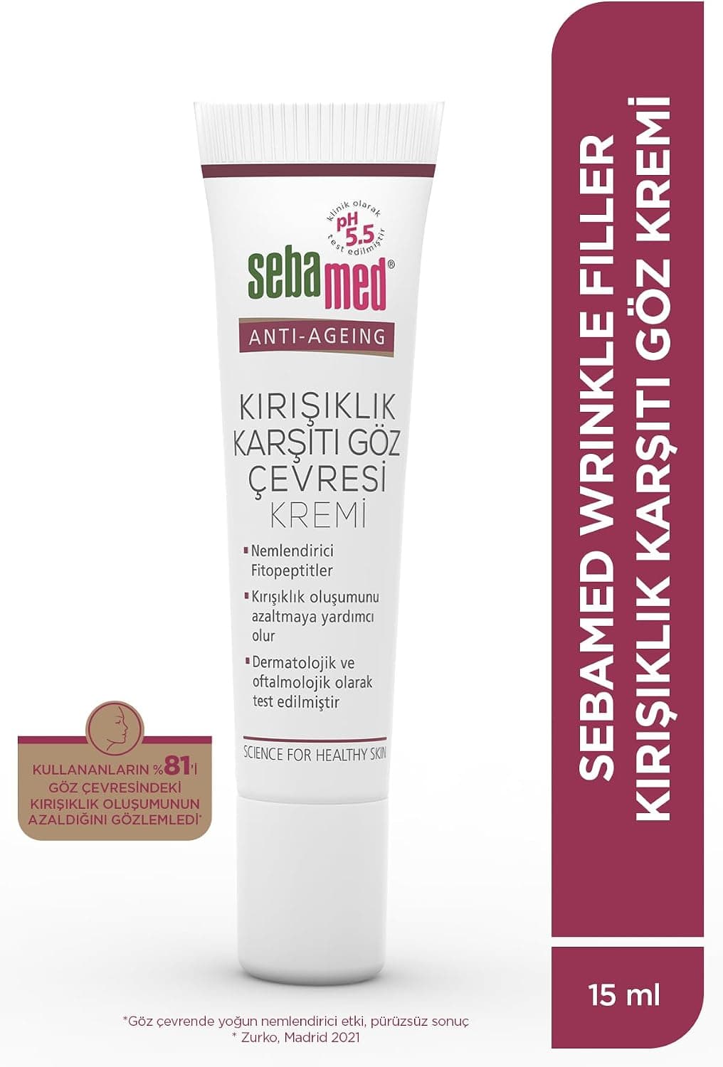 کرم دور چشم ضدچروک و ضدپیری Sebamed Wrinkle Filler 15ml کرم دور چشم ضدچروک و ضدپیری Sebamed Wrinkle Filler 15ml
