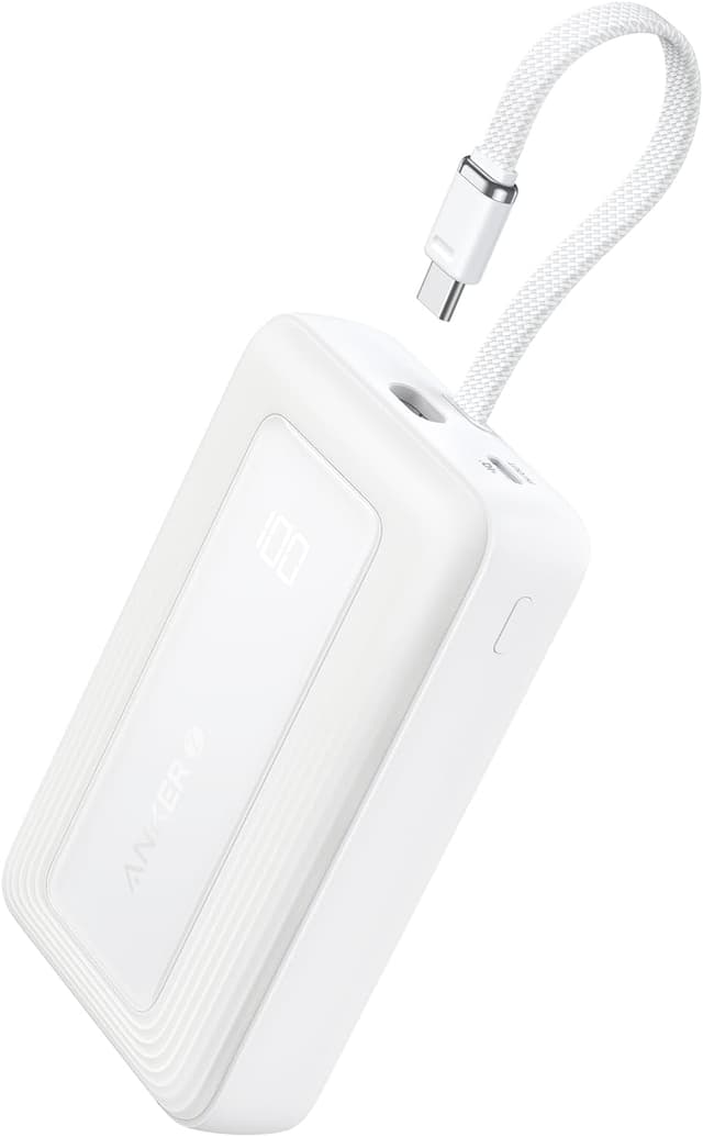 پاوربانک Anker Zolo با ظرفیت 20,000mAh و توان 30W با کابل USB-C داخلی پاوربانک Anker Zolo با ظرفیت 20,000mAh و توان 30W با کابل USB-C داخلی