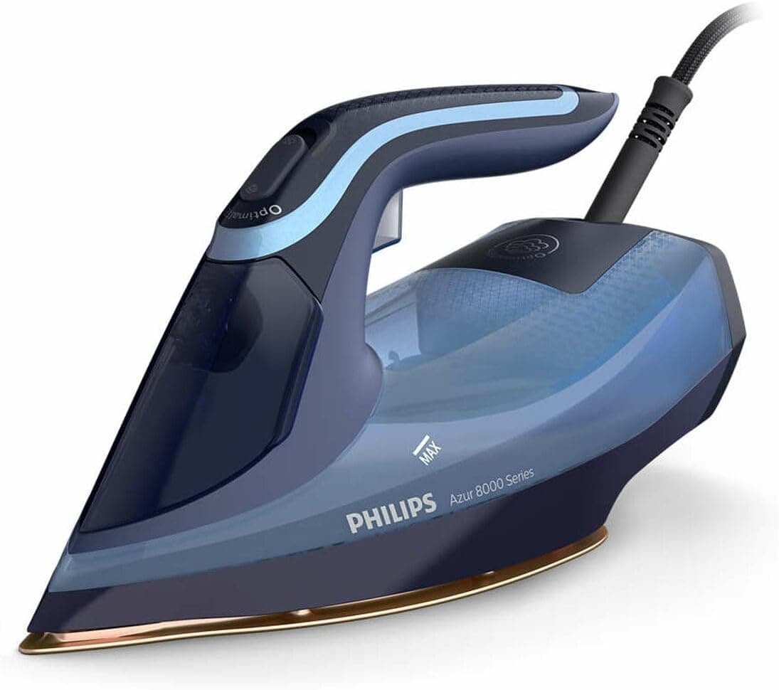 اتو بخار PHILIPS سری Azur 8000 آبی تیره مدل DST8050/20 اتو بخار PHILIPS سری Azur 8000 آبی تیره مدل DST8050/20