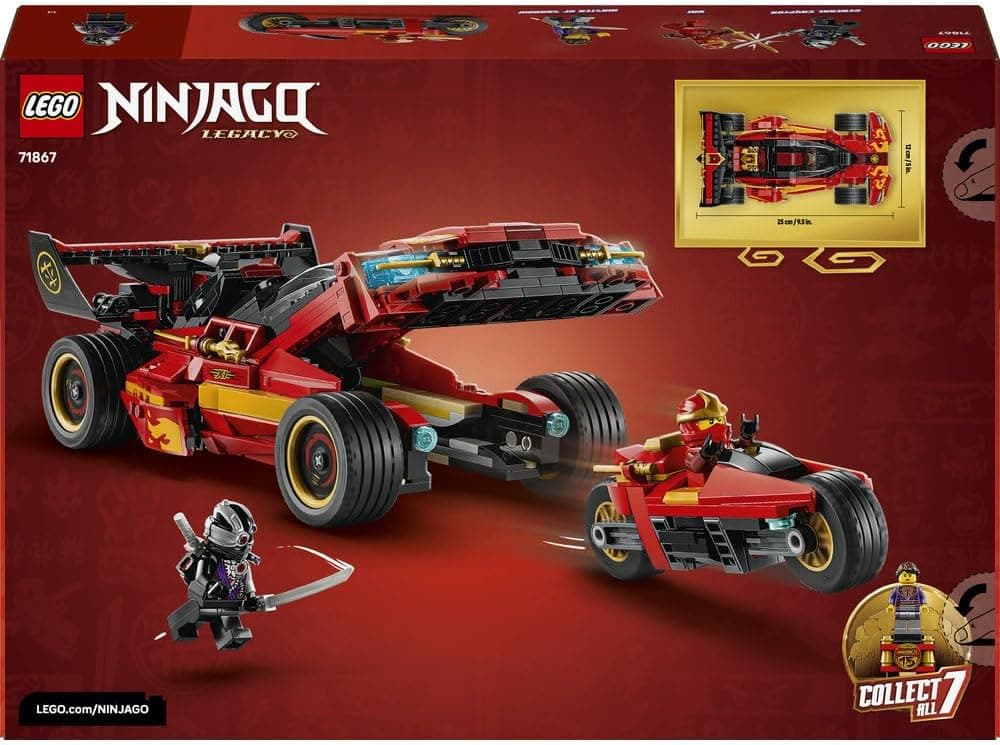 لگو NINJAGO X-1 Ninja Charger نسخه پانزدهمین سالگرد مدل 71867 لگو NINJAGO X-1 Ninja Charger نسخه پانزدهمین سالگرد مدل 71867