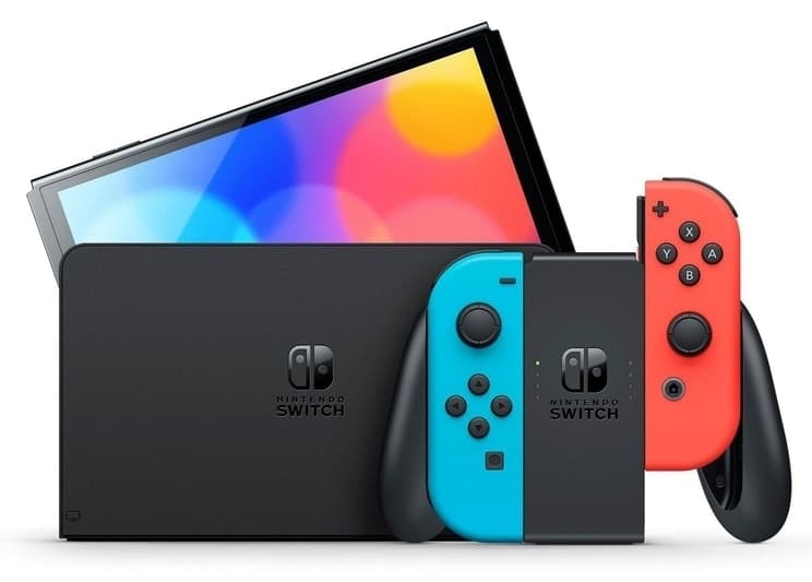 کنسول بازی Nintendo Switch 64GB مدل OLED قرمز/آبی کنسول بازی Nintendo Switch 64GB مدل OLED قرمز/آبی