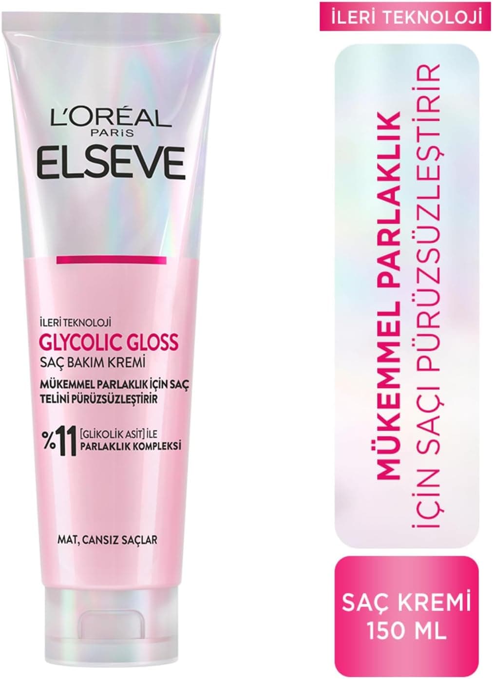 نرمکننده موی صافکننده L'Oreal Paris Elseve Glycolic Gloss برای درخشش بینقص 150 ml نرمکننده موی صافکننده L'Oreal Paris Elseve Glycolic Gloss برای درخشش بینقص 150 ml