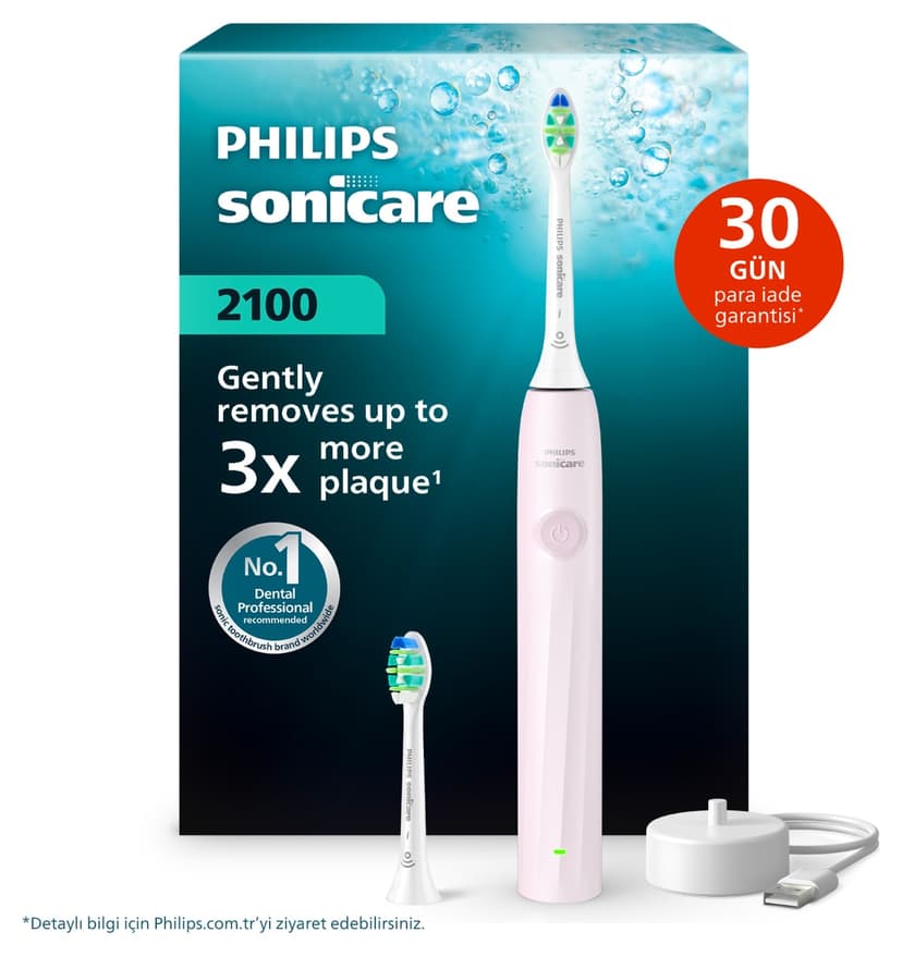 مسواک برقی شارژی Philips صورتی پودری با شارژدهی 14 روزه، 2 سرعت و 1 سری اضافه مدل HX4022/03 مسواک برقی شارژی Philips صورتی پودری با شارژدهی 14 روزه، 2 سرعت و 1 سری اضافه مدل HX4022/03