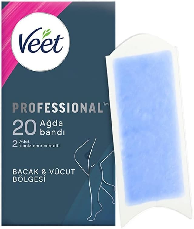 نوار موبر مومی پا و بدن Veet مخصوص پوست حساس 20 عدد نوار موبر مومی پا و بدن Veet مخصوص پوست حساس 20 عدد