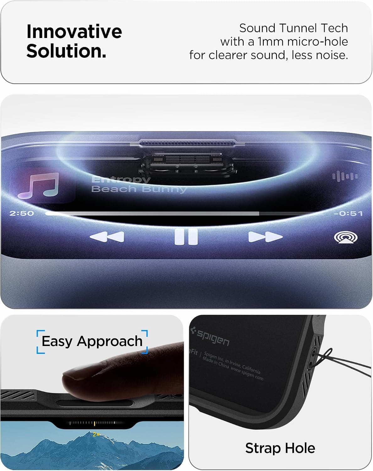 قاب MagSafe سازگار با iPhone 18 Pro / 17 Pro Spigen مشکی Optik Armor Mag Fit مدل ACS09953 قاب MagSafe سازگار با iPhone 18 Pro / 17 Pro Spigen مشکی Optik Armor Mag Fit مدل ACS09953