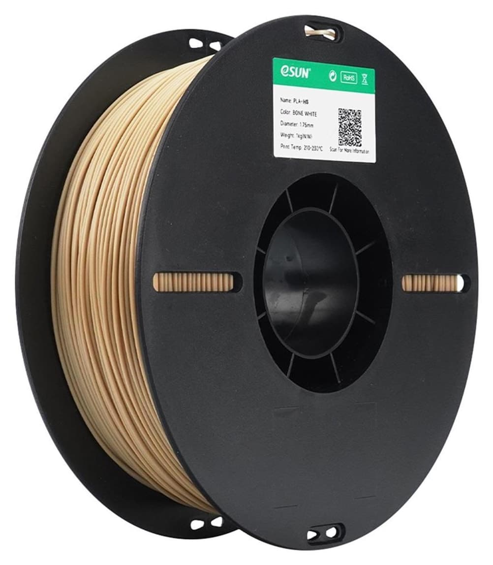 فیلامنت eSun پرسرعت سفید استخوانی PLA+HS 1.75mm 1kg فیلامنت eSun پرسرعت سفید استخوانی PLA+HS 1.75mm 1kg