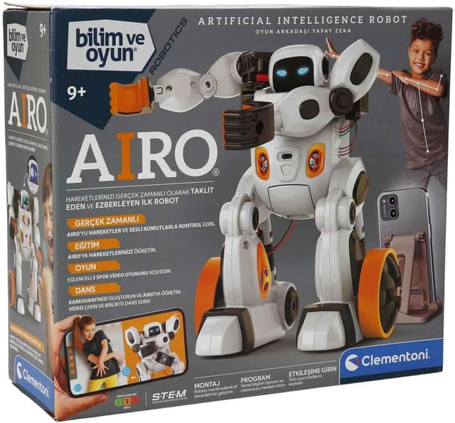 کیت آزمایشگاه رباتیک Clementoni مدل Airo Robot کیت آزمایشگاه رباتیک Clementoni مدل Airo Robot