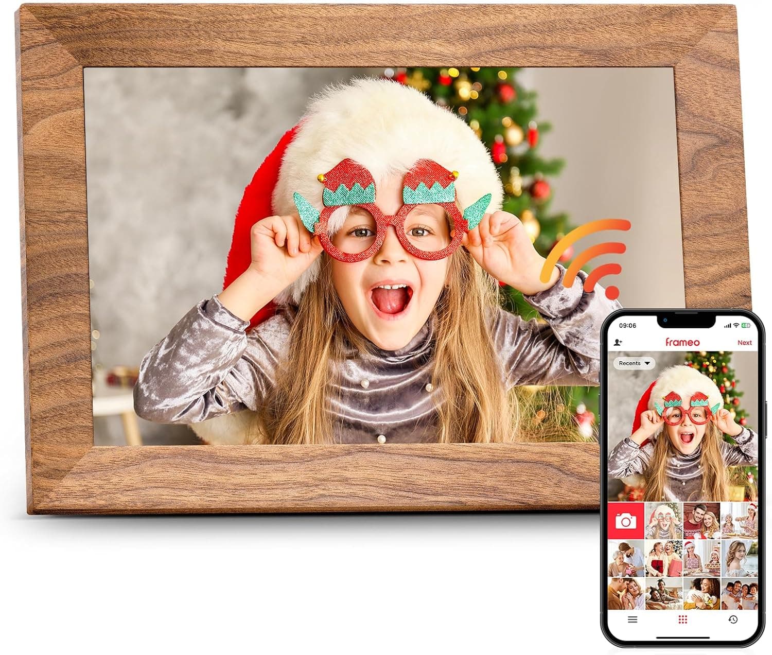 قاب عکس دیجیتال WiFi 10.1 اینچی BIGASUO با حافظه 32GB و صفحهنمایش لمسی IPS مدل Frameo قاب عکس دیجیتال WiFi 10.1 اینچی BIGASUO با حافظه 32GB و صفحهنمایش لمسی IPS مدل Frameo