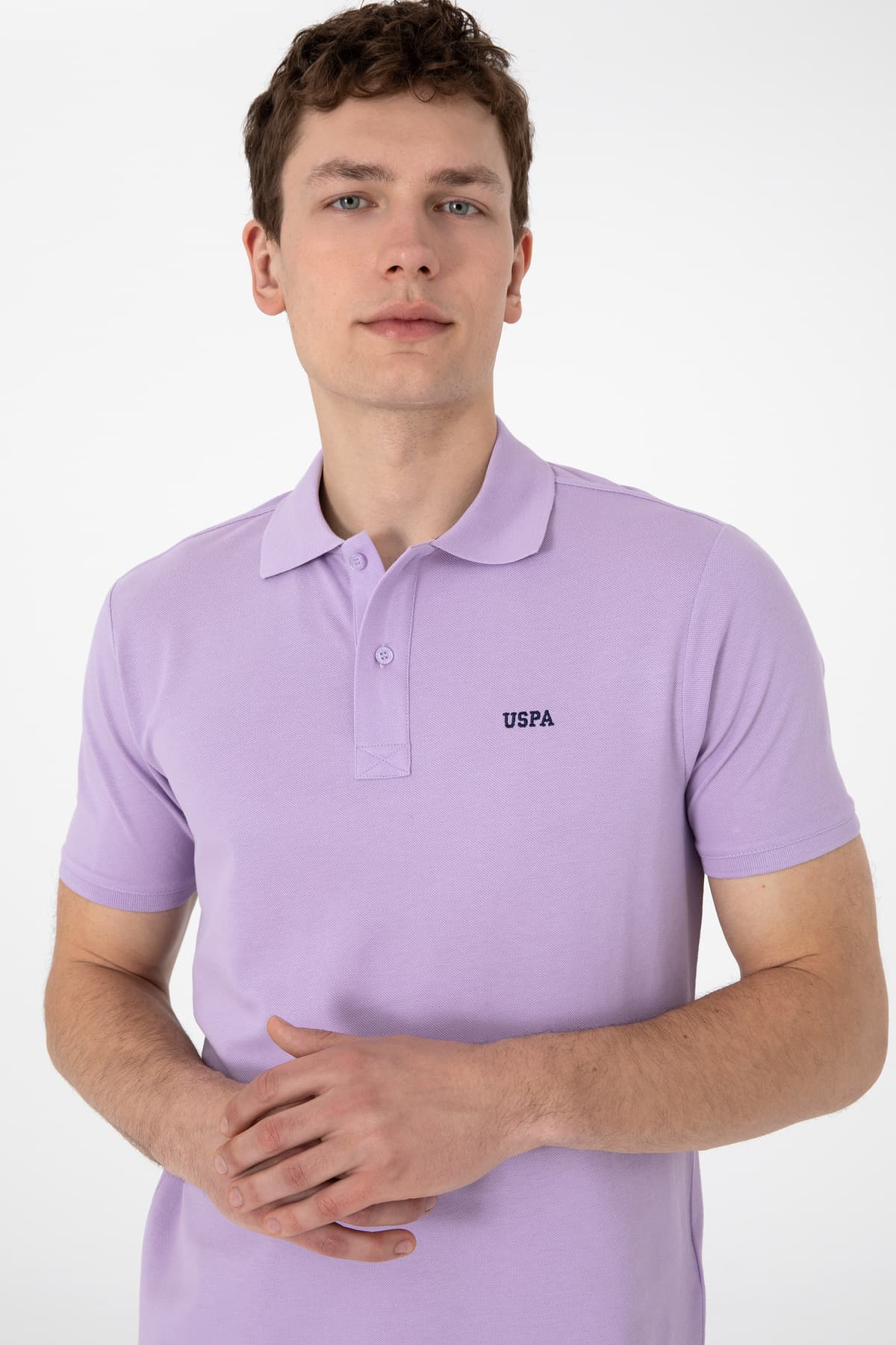 تیشرت مردانه U.S. Polo Assn. فیت معمولی یقه پولو بنفش ساده مدل 50306007-VR034 تیشرت مردانه U.S. Polo Assn. فیت معمولی یقه پولو بنفش ساده مدل 50306007-VR034
