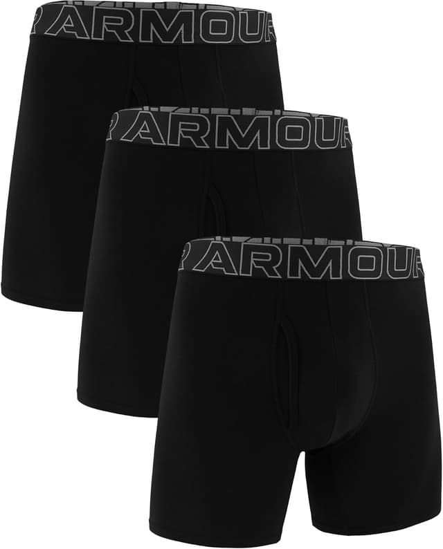 باکسر مردانه Under Armour Charged Cotton 6-inch Boxerjock 3-Pack باکسر مردانه Under Armour Charged Cotton 6-inch Boxerjock 3-Pack