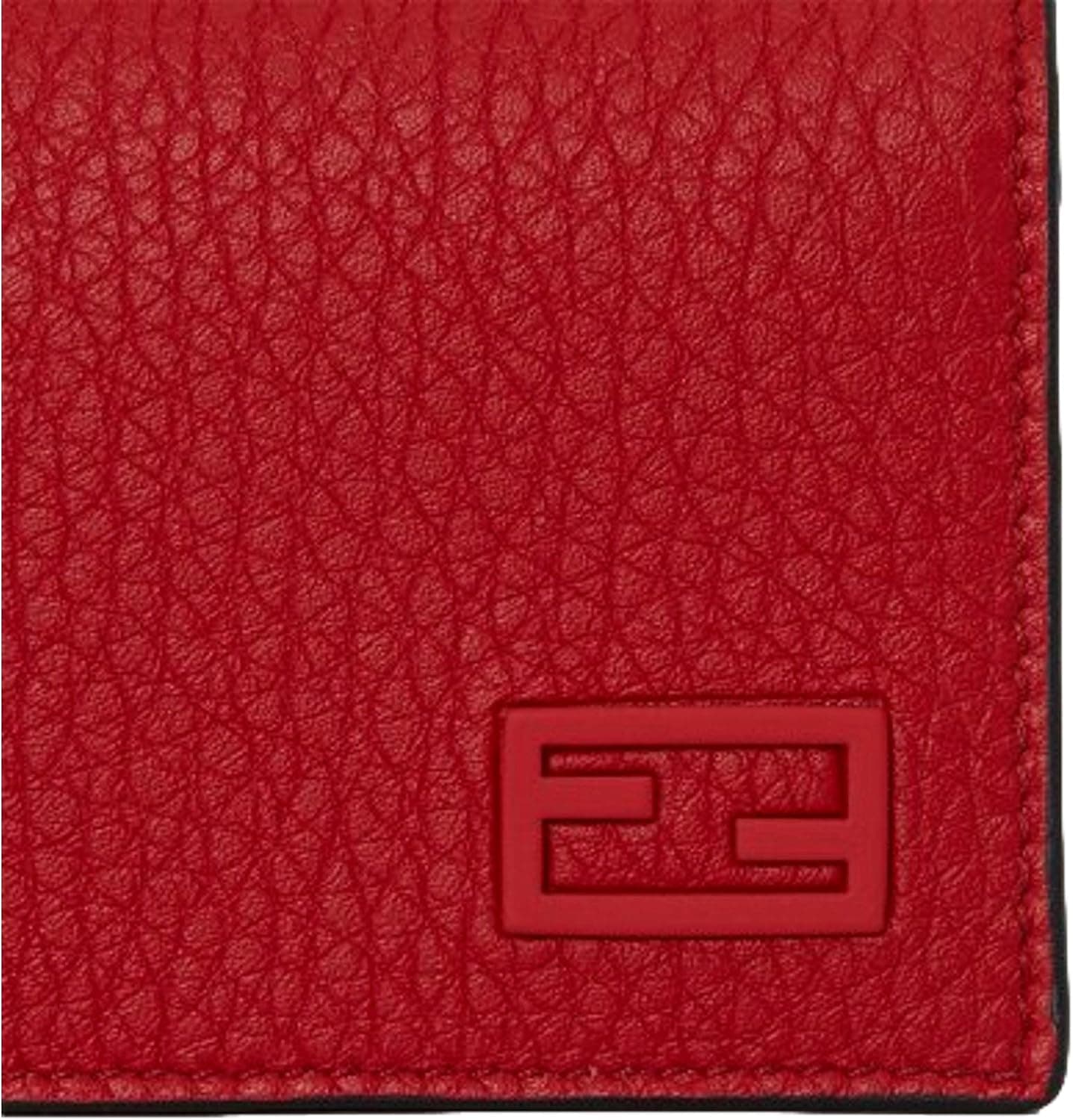 کیف کارت زنانه FENDI Baguette چرم دانهدار قرمز مدل 7M0222 کیف کارت زنانه FENDI Baguette چرم دانهدار قرمز مدل 7M0222