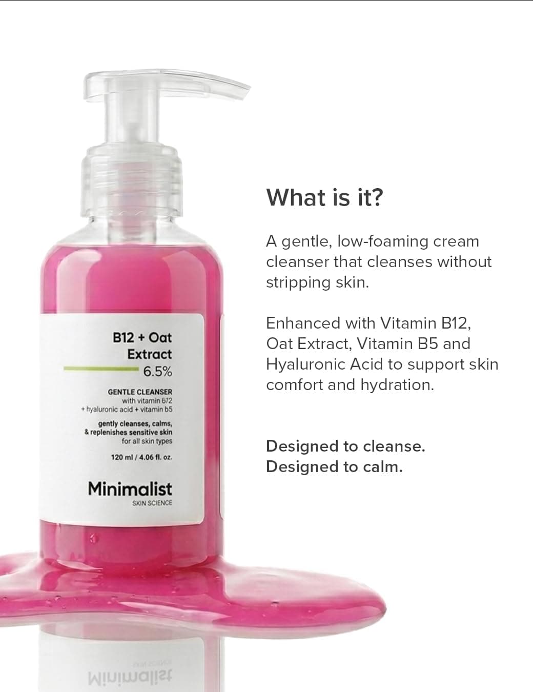 ژل شستوشوی صورت ملایم مناسب پوست حساس با 6% عصاره جو دوسر و Hyaluronic Acid، بدون سولفات 120 ml ژل شستوشوی صورت ملایم مناسب پوست حساس با 6% عصاره جو دوسر و Hyaluronic Acid، بدون سولفات 120 ml