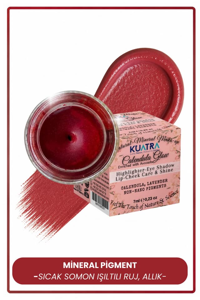 هایلایتر، رژگونه و رژلب Kuatra Calendula Glow هلویی هایلایتر، رژگونه و رژلب Kuatra Calendula Glow هلویی