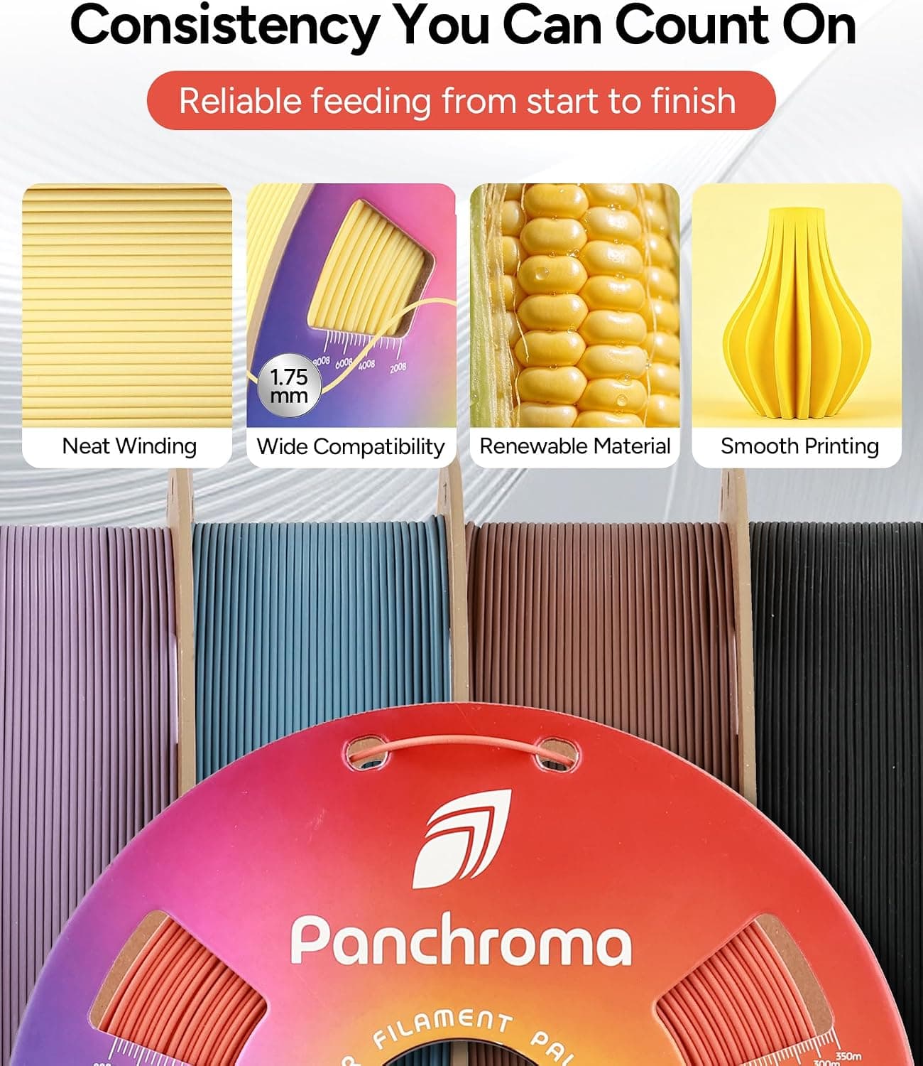 فیلامنت پرینتر سه بعدی Polymaker بژ ارتشی مات Panchroma PLA 1.75 mm 1 kg فیلامنت پرینتر سه بعدی Polymaker بژ ارتشی مات Panchroma PLA 1.75 mm 1 kg