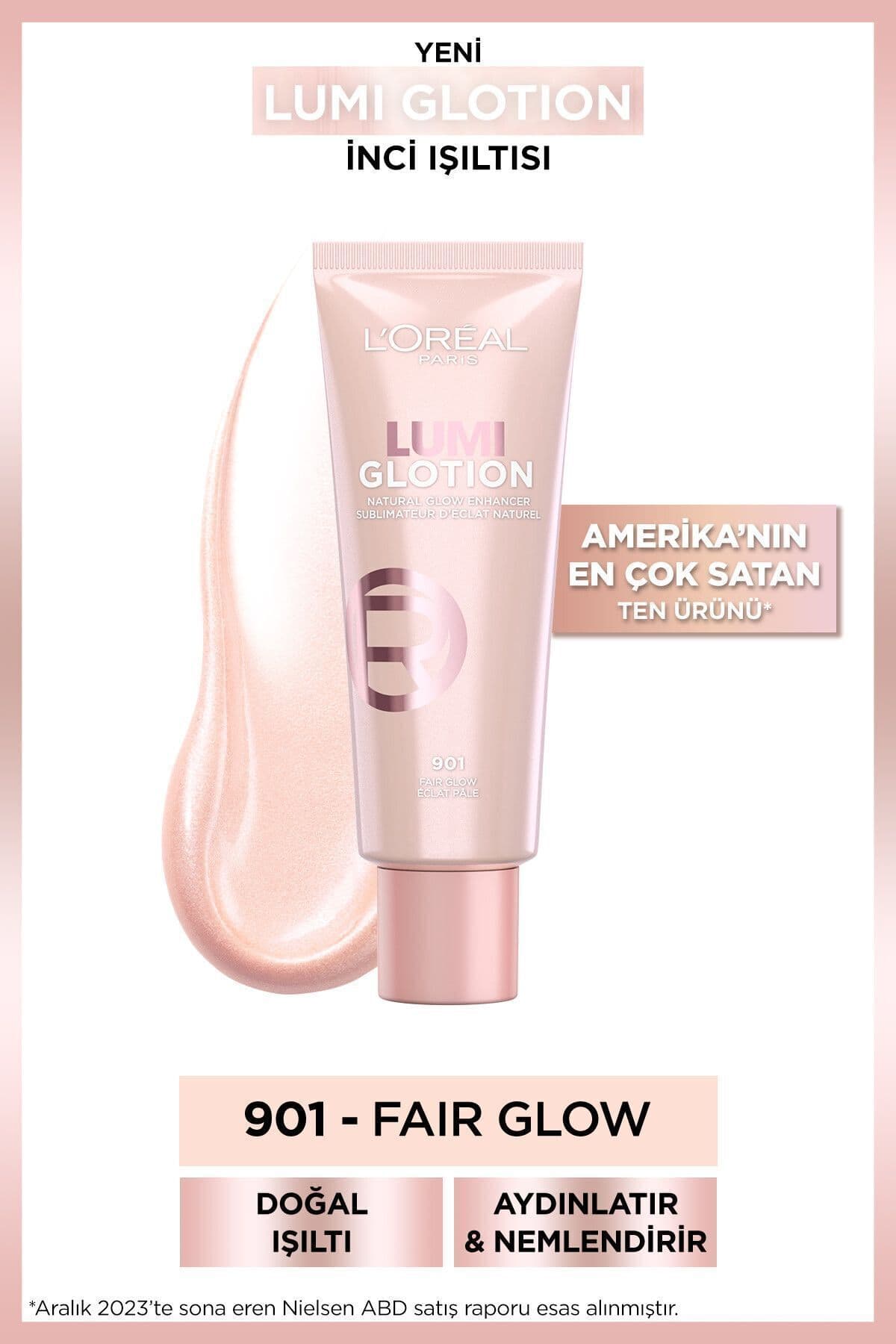 محصول آرایشی L'Oreal Paris Glotion All-in-one روشنکننده 901 - Fair Glow، 40 ml و Mini Lash Sensational Mascara محصول آرایشی L'Oreal Paris Glotion All-in-one روشنکننده 901 - Fair Glow، 40 ml و Mini Lash Sensational Mascara