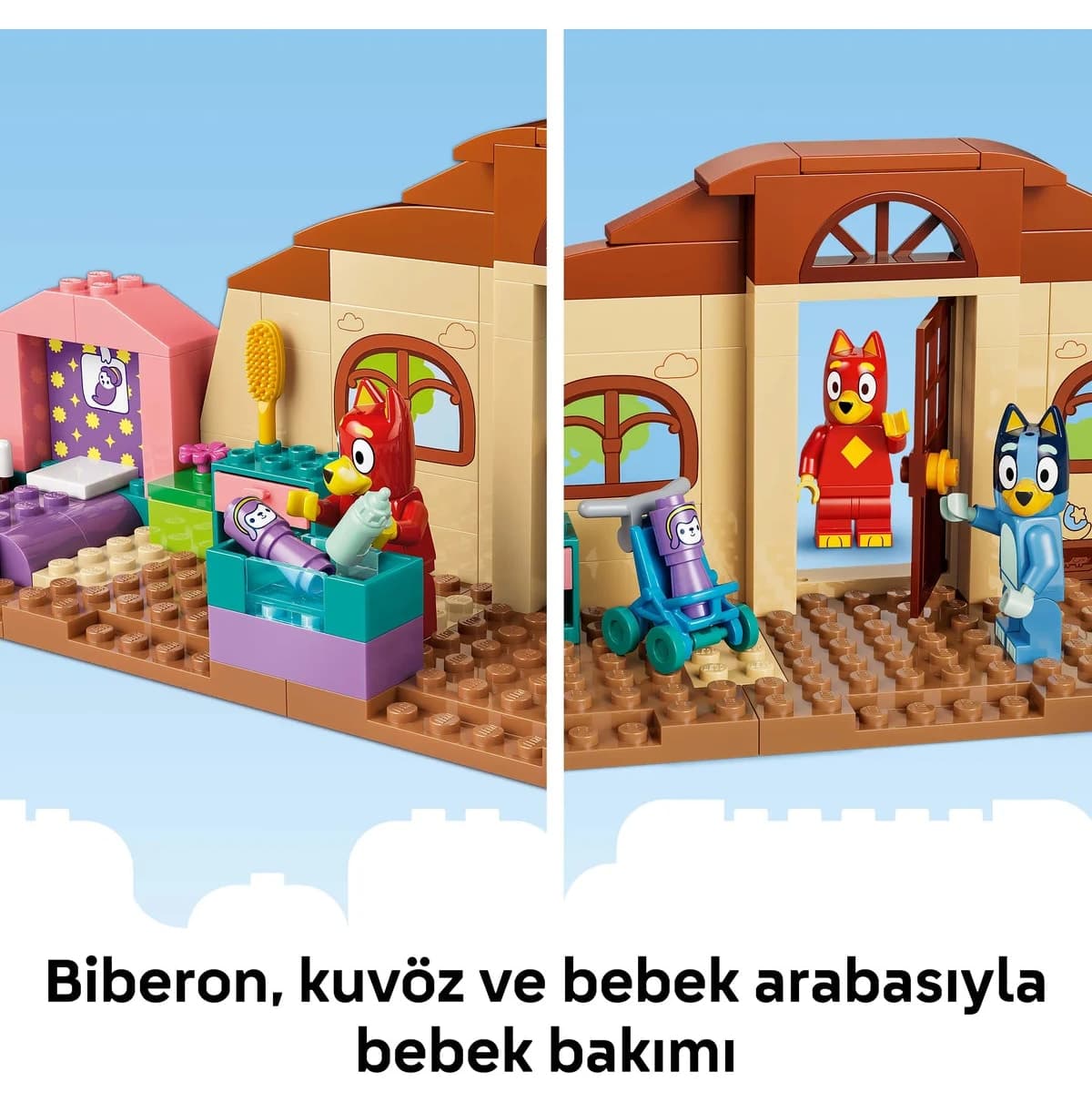 لگو Bluey Rusty و Bluey در مدرسه 106 قطعه مدل 11221 لگو Bluey Rusty و Bluey در مدرسه 106 قطعه مدل 11221