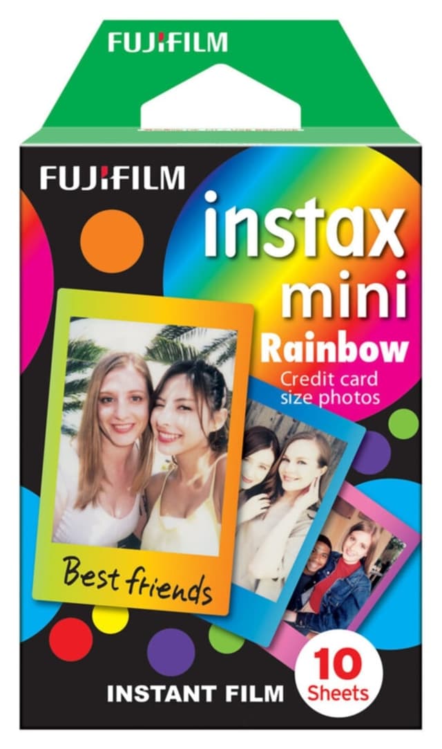 فیلم عکاسی Fujifilm Instax Mini رنگینکمانی 10 تایی فیلم عکاسی Fujifilm Instax Mini رنگینکمانی 10 تایی