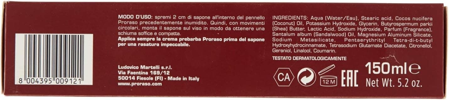 صابون اصلاح Proraso با عصاره چوب صندل 150 ml صابون اصلاح Proraso با عصاره چوب صندل 150 ml