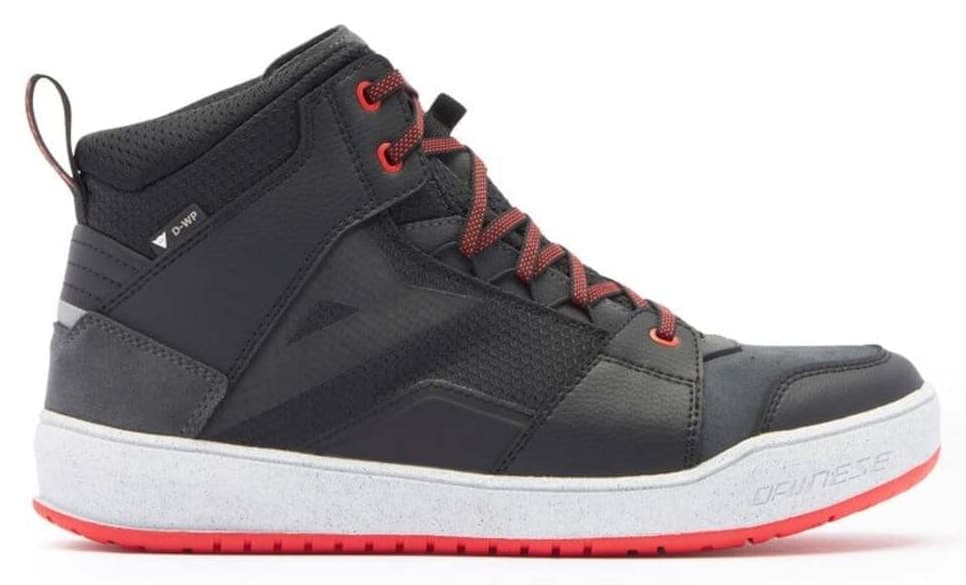 کفش Dainese مشکی سفید قرمز مدل Suburb D-WP کفش Dainese مشکی سفید قرمز مدل Suburb D-WP