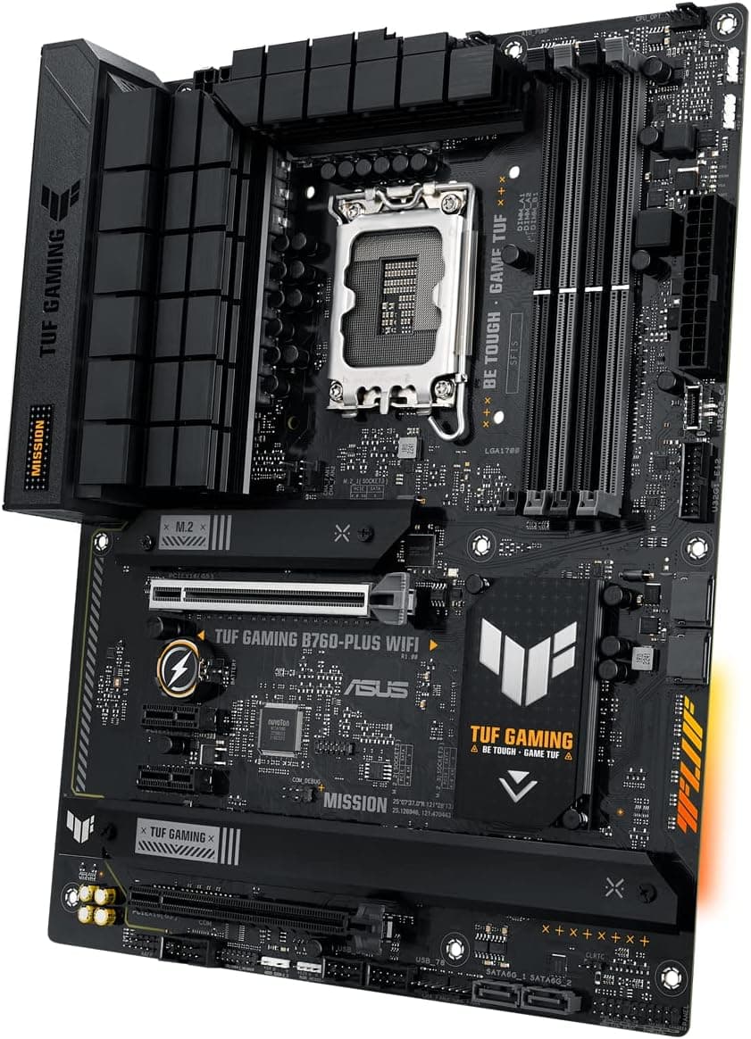 مادربورد ASUS TUF Gaming مدل B760-PLUS WiFi سوکت LGA 1700 مشکی مادربورد ASUS TUF Gaming مدل B760-PLUS WiFi سوکت LGA 1700 مشکی