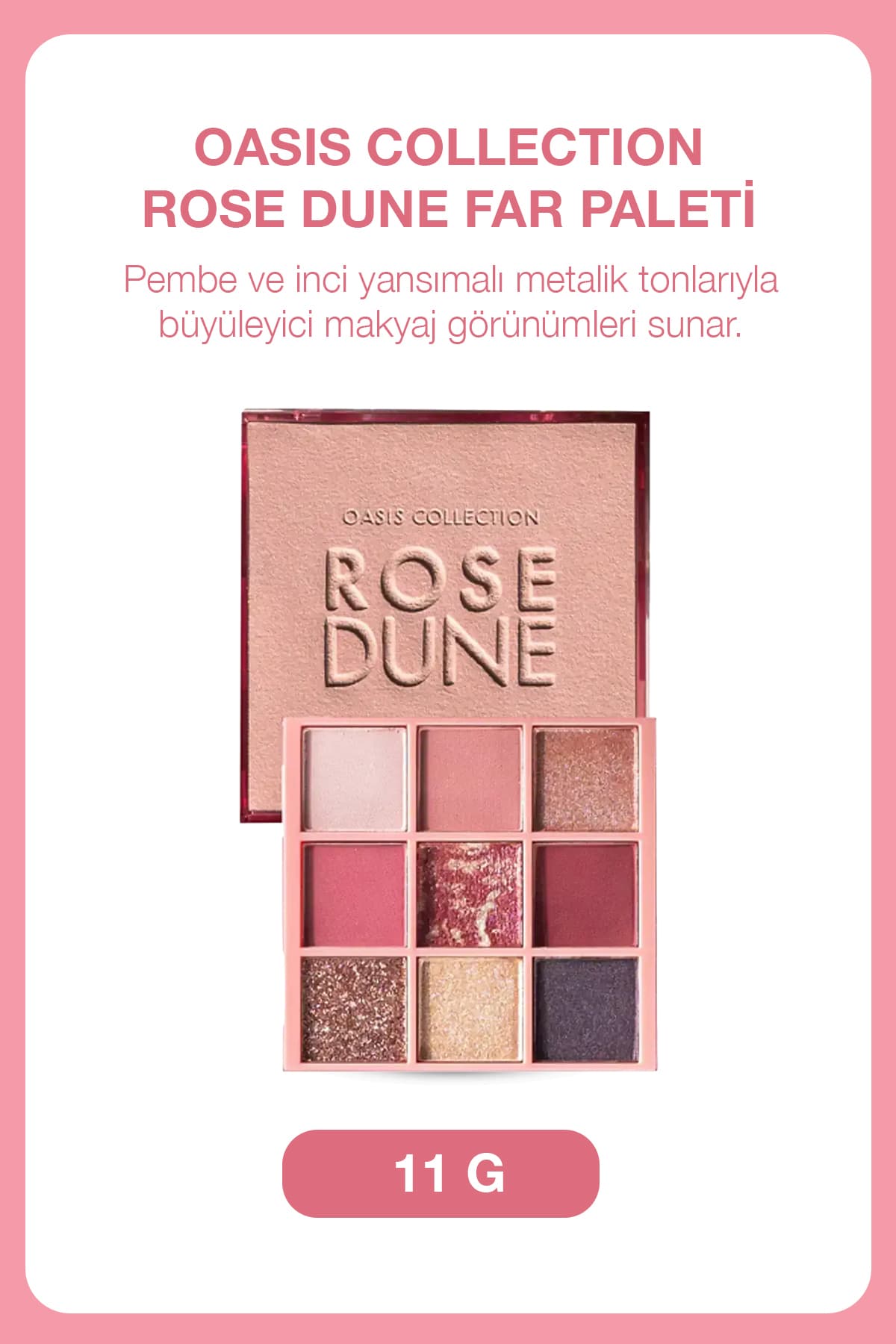 پالت سایه چشم Farmasi Rose Dune پالت سایه چشم Farmasi Rose Dune