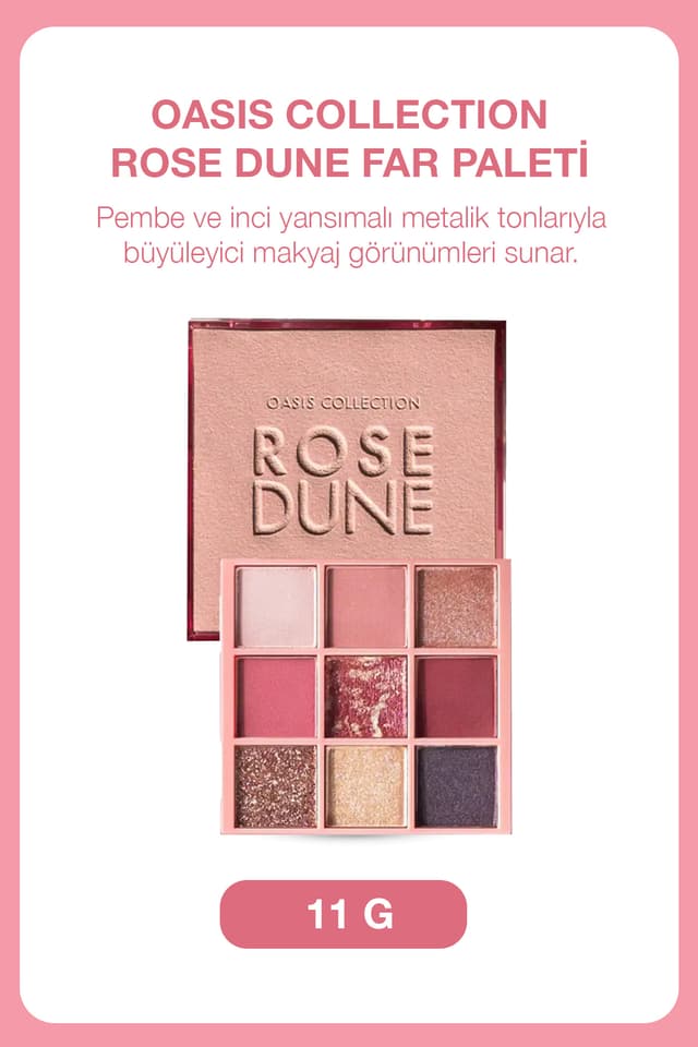 پالت سایه چشم Farmasi Rose Dune پالت سایه چشم Farmasi Rose Dune