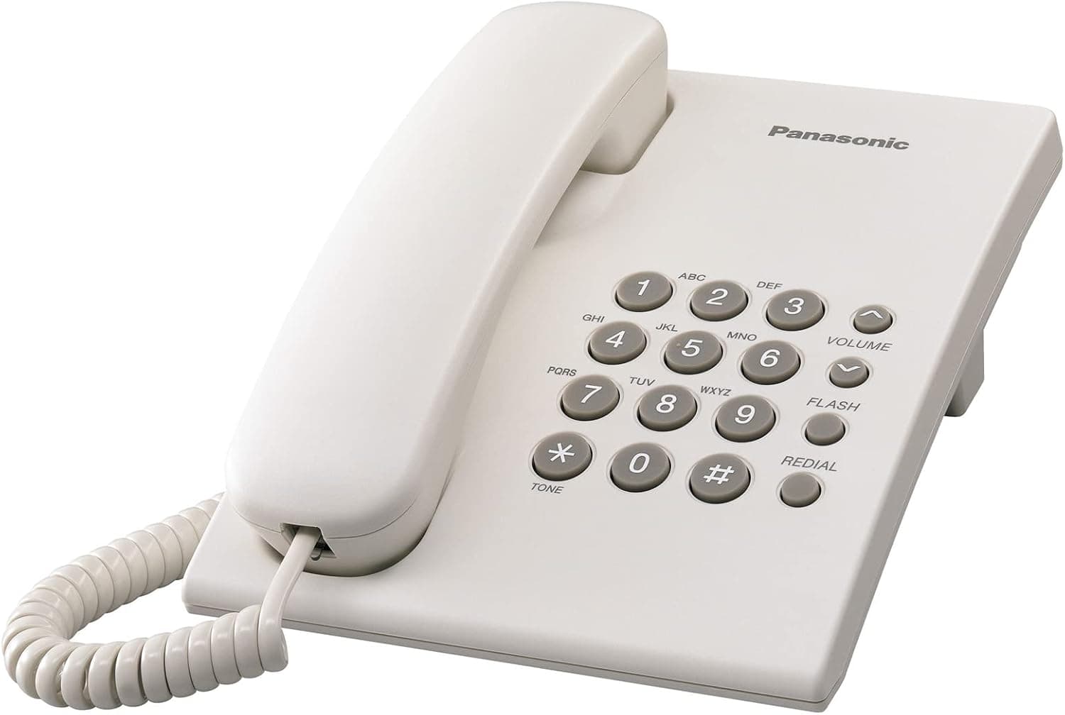 تلفن رومیزی سیمی Panasonic مدل KX-TS500 سفید تلفن رومیزی سیمی Panasonic مدل KX-TS500 سفید