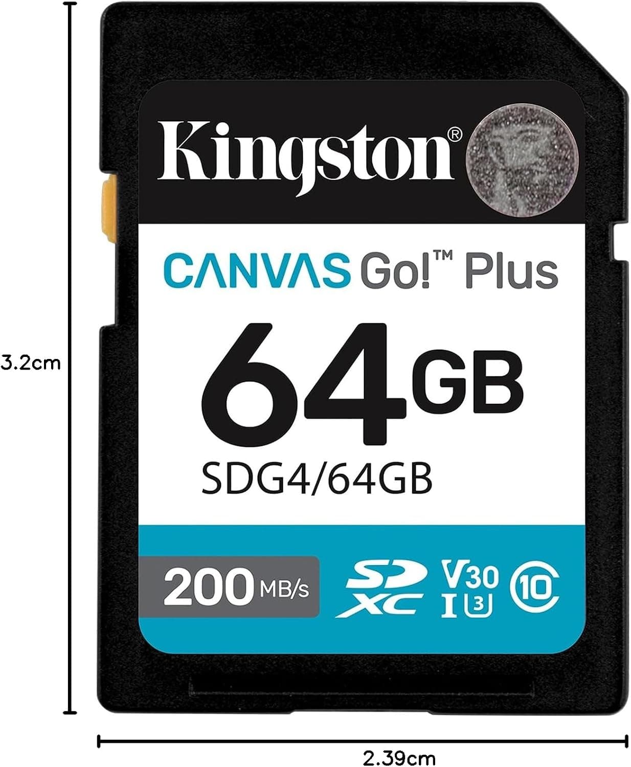کارت حافظه SD Kingston Canvas Go Plus 64GB تا 200MB/s مدل SDG4/64GB کارت حافظه SD Kingston Canvas Go Plus 64GB تا 200MB/s مدل SDG4/64GB