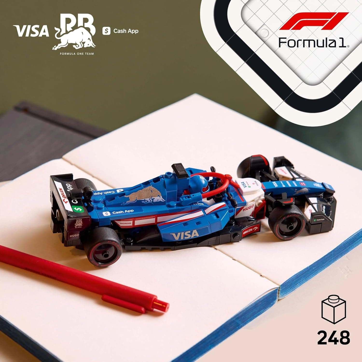 لگو Speed Champions ماشین مسابقه F1 مدل Visa Cash App RB VCARB 01 77246 لگو Speed Champions ماشین مسابقه F1 مدل Visa Cash App RB VCARB 01 77246