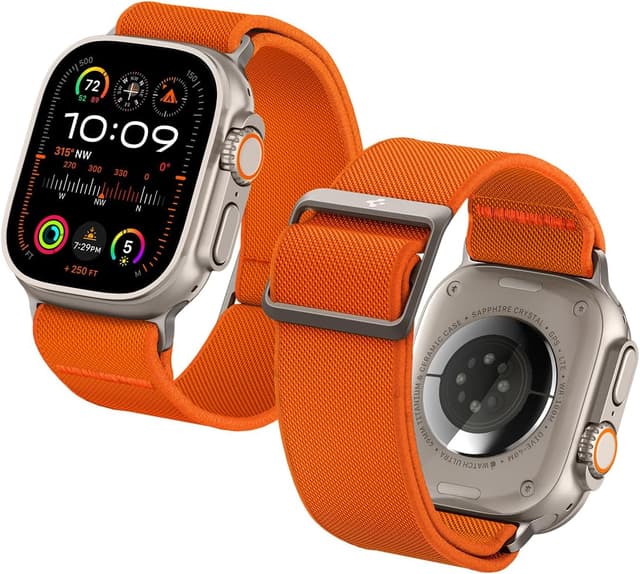 بند نایلونی قابل تنظیم Spigen برای Apple Watch مدل Ultra 2/1، Series 10 و 9/8/7/6/5/4/SE بند نایلونی قابل تنظیم Spigen برای Apple Watch مدل Ultra 2/1، Series 10 و 9/8/7/6/5/4/SE