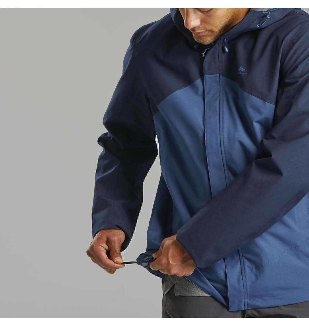 بارانی مردانه Decathlon Outdoor آبی سرمهای مدل Mh150 بارانی مردانه Decathlon Outdoor آبی سرمهای مدل Mh150